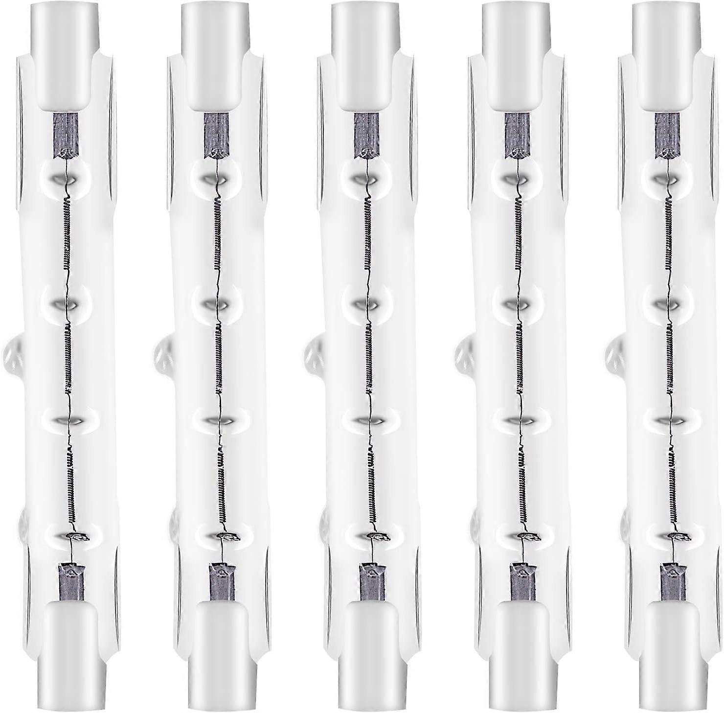 Pack of 5 8X 78mm J78 R7s Linear Halogen Flood Light Tungsten 120W Double Ended Flood Bulb Tungsten Halogen Bulb Dimmable Security Light
