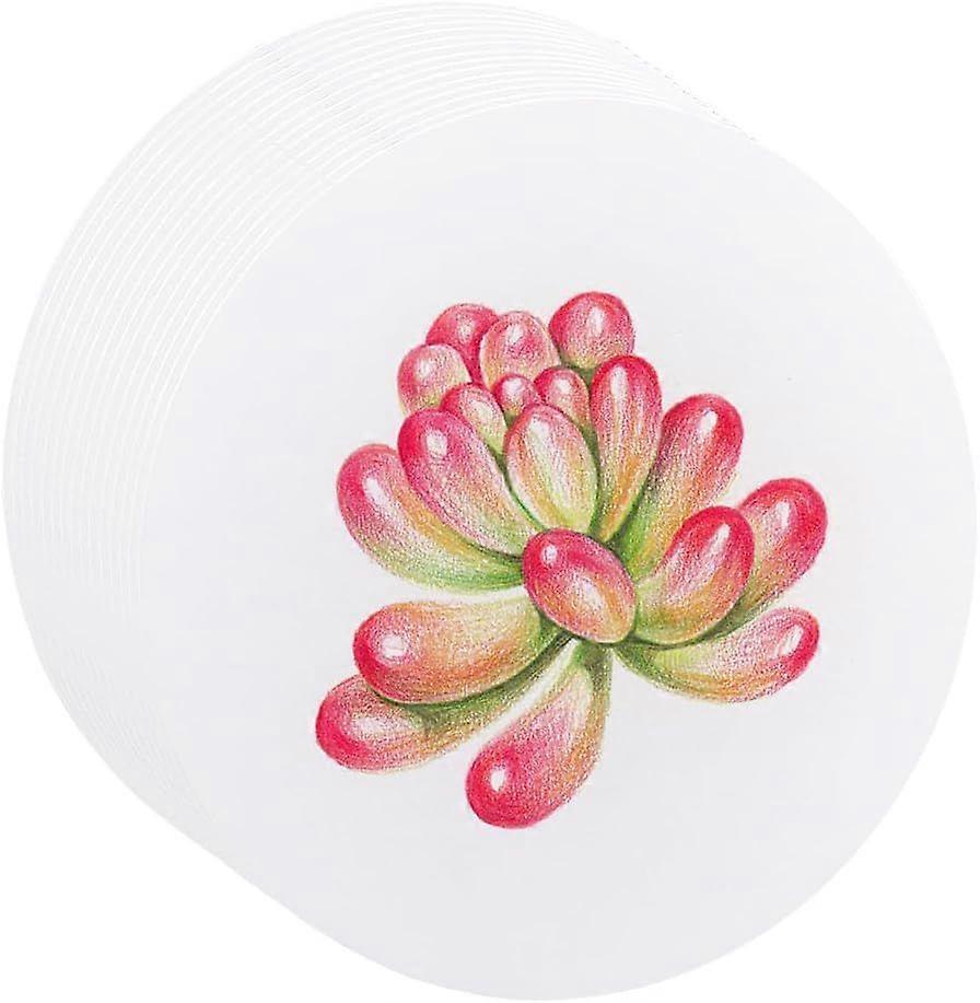 50 Sheets Drawing Sketch Paper 7.48 Inch Diameter Circular Art Paper Suitable for Pencil Sketching Tracing Drawing Colored Pencil Pait