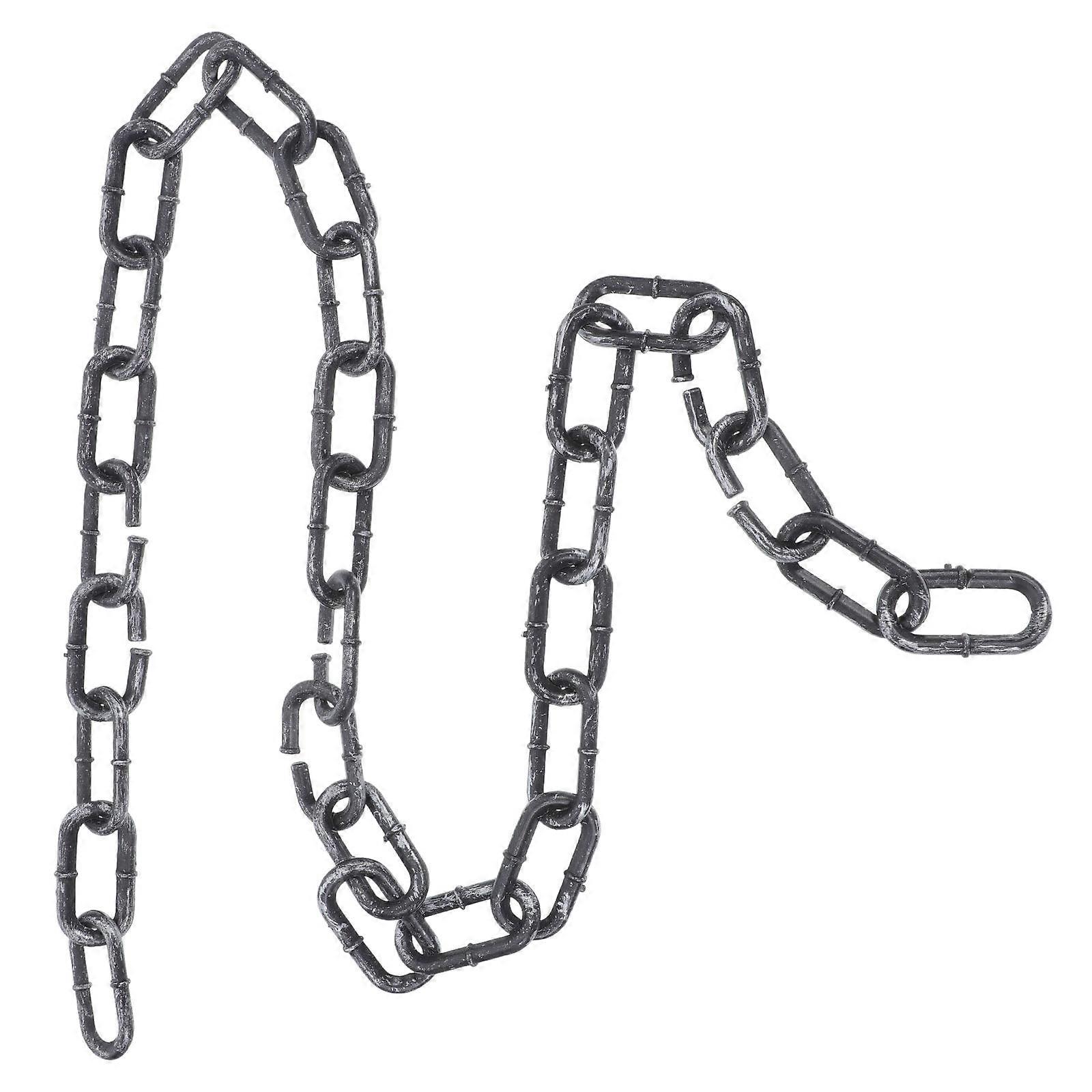 Durable Plastic Chains Prop For Halloween Stage Performance Decoration 100.00X2.80X0.80Cm 1Set
