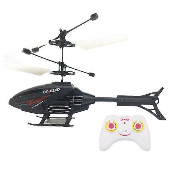 Remote Control Induction Helicopter with Remote Control, Accelerates & Hangs, Flying Toy for Interactive Play - White