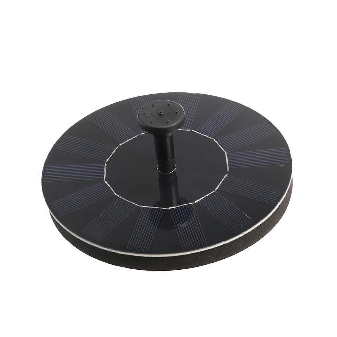 Solar Fountain Pump for Garden and Pool, Floating Solar Water Fountain with 4 Nozzles, Black