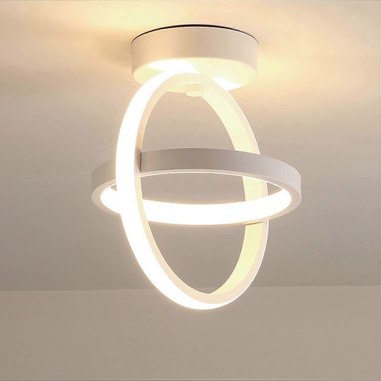 Flush Mount LED Chandelier 21W Energy Saving Modern Ceiling Light with Elegant Design for Low Ceilings