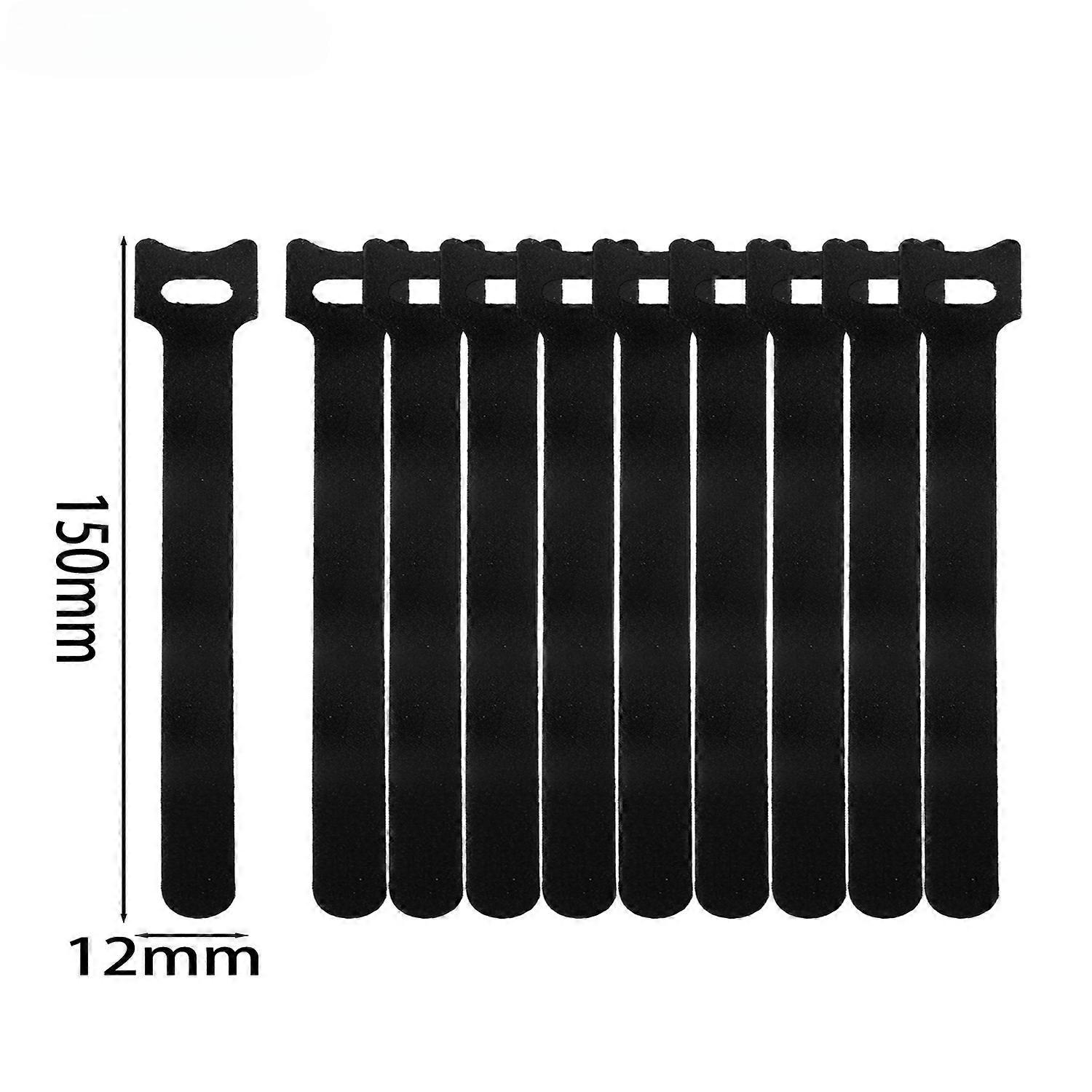 10-100pcs Reusable Hook & Loop Cable Tie Adjustable Cable Management Wire Organizer Wraps Office Electrical Cord Cable Straps