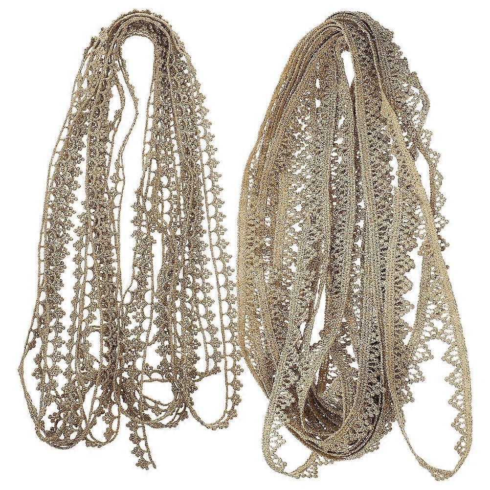 2 Rolls of Multi Function Decorative Trim Ribbon for Clothes Accessory and Delicate Craft