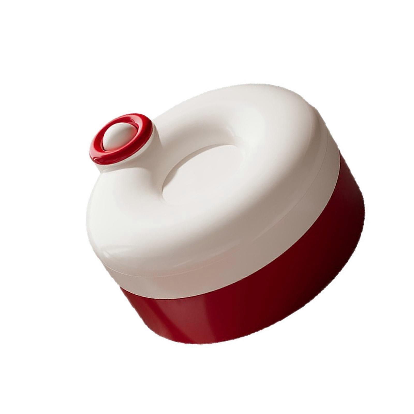 Sewing Set with Rotating Magnetic Base and Accessory Storage for Craft Projects  red