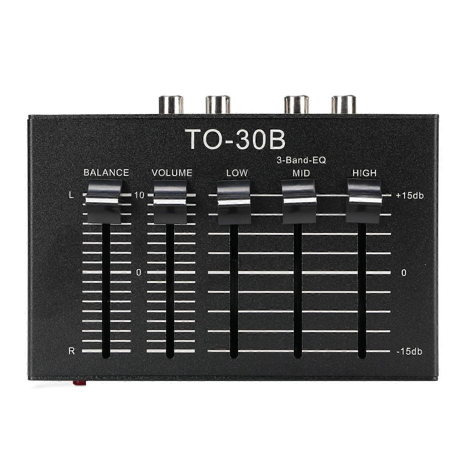 Phono Preamp with 3 Band EQ and Tone Control for Vinyl Turntable, Low Noise HiFi Output