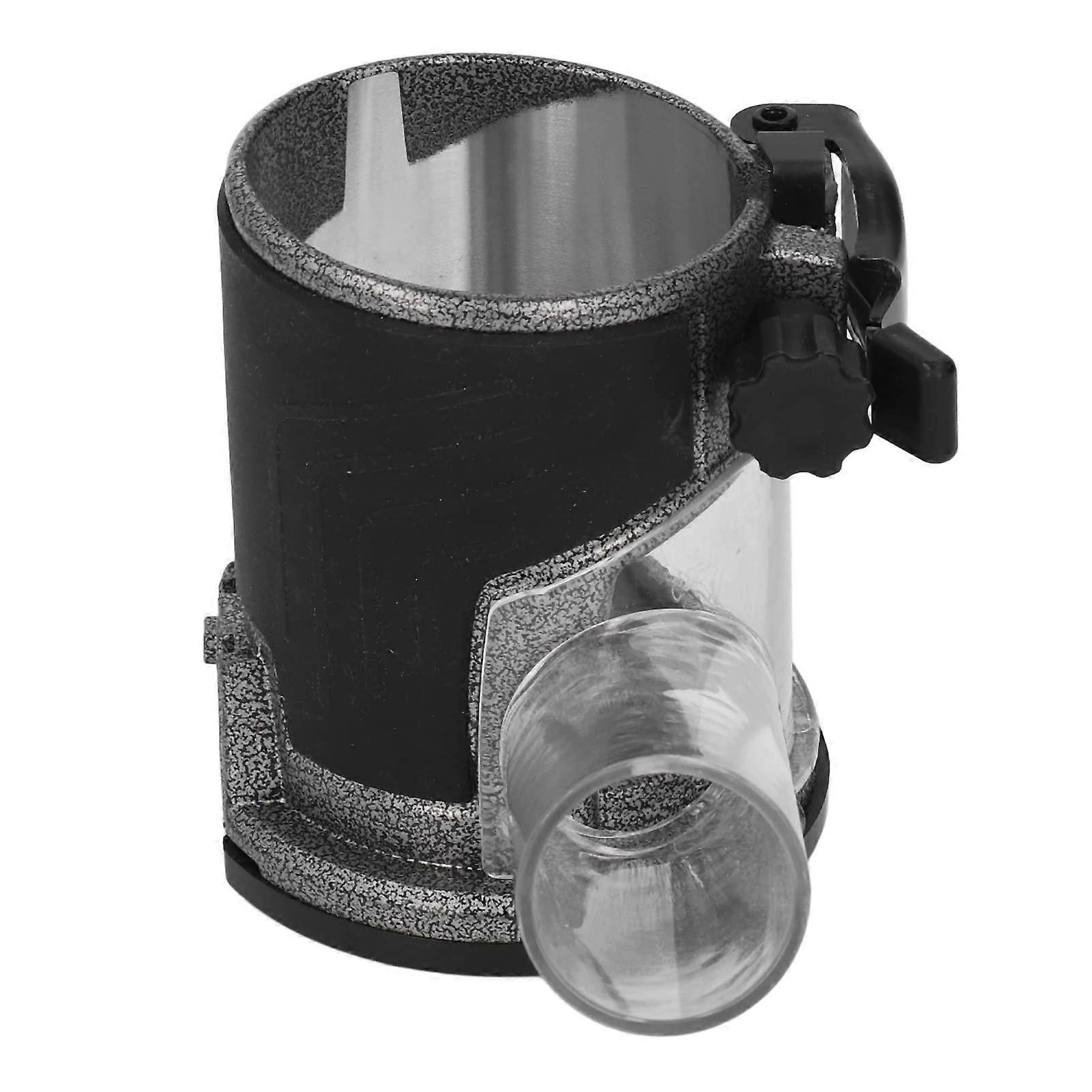 Dust Collection Router Base with Adjustable Aluminum Alloy and Transparent Cover for Wood Carving