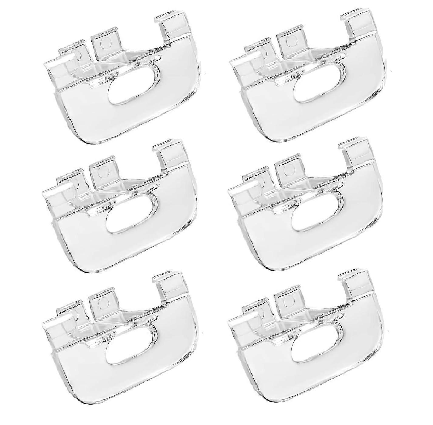 6 Pack Cordless Shade Lift Handles for Graber and Bali Honeycomb Blinds Replacement, Exact Rail Fit