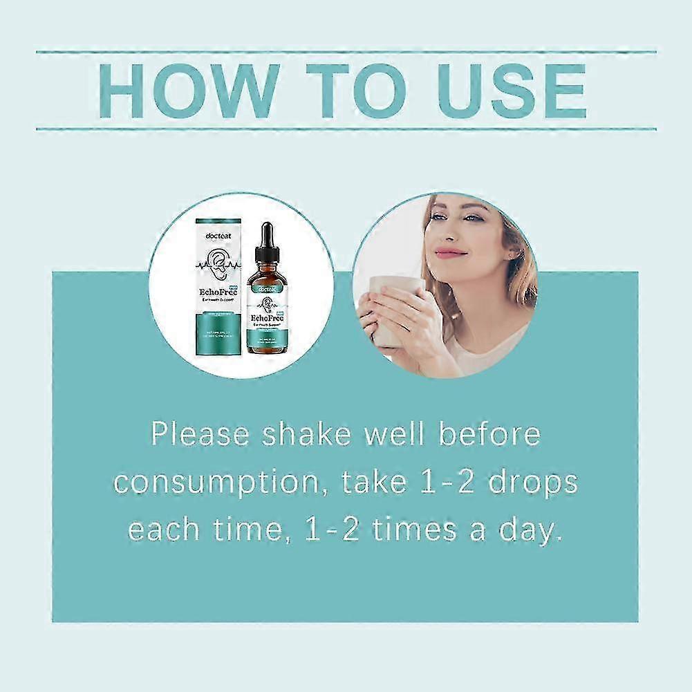 Tinnitus Relief Drops Echofree Ear Health Support