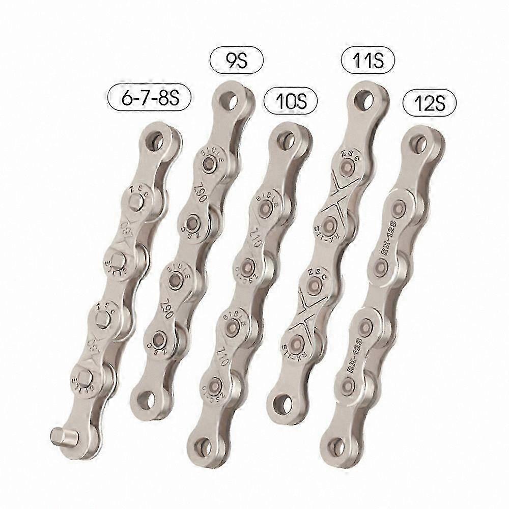 Multi-Speed Bike Chains 6-12 Speed MTB Chain 116 Links for Mountain Bicycles