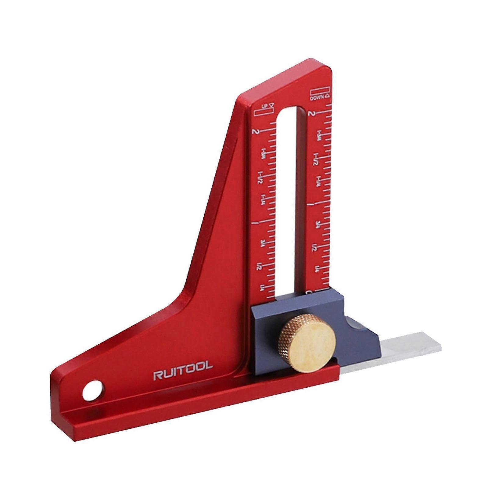 Adjustable Table Saw Height Gauge for Accurate Height Adjustment and Versatile Depth Measurement