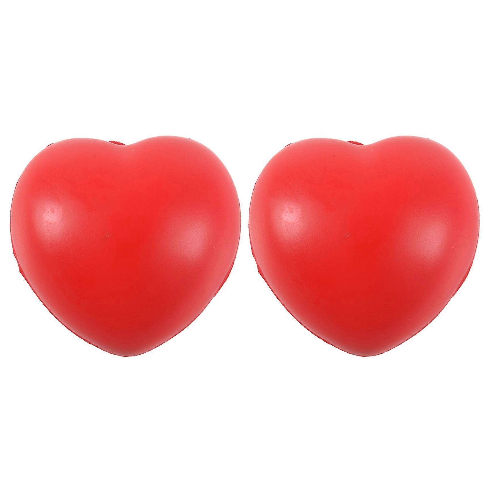 2X Heart Stress Reliever Ball Red
