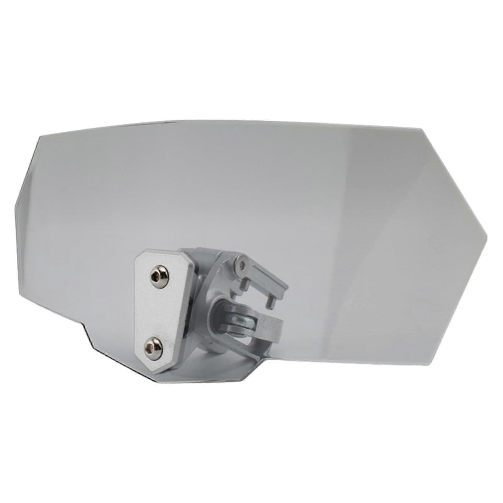 Motorcycle Windshield Deflector Extension Adjustable Clip On Design for Touring Bikes Clear Vision