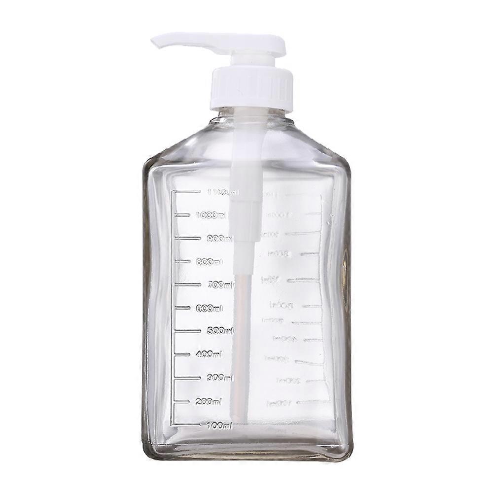 Syrup Squeeze Bottle Hand Press Storage Bottle Home Use 10CC Clear Scale Design 1Set