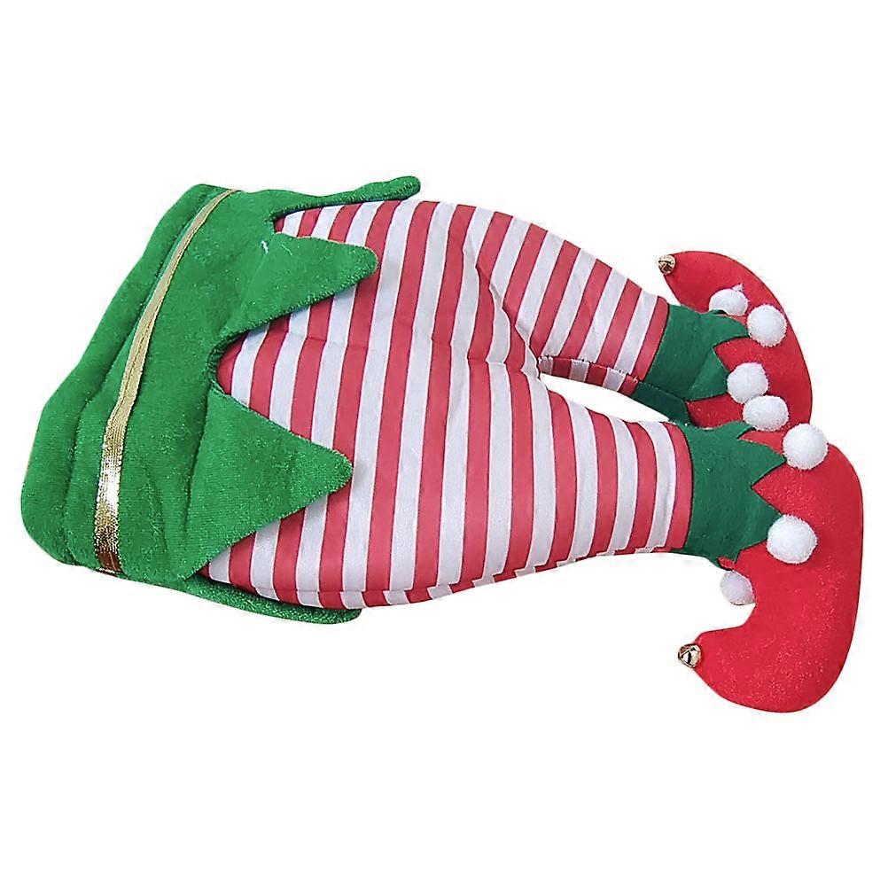 Creative Christmas Hat Elf Leg Shaped Hat for Decoration