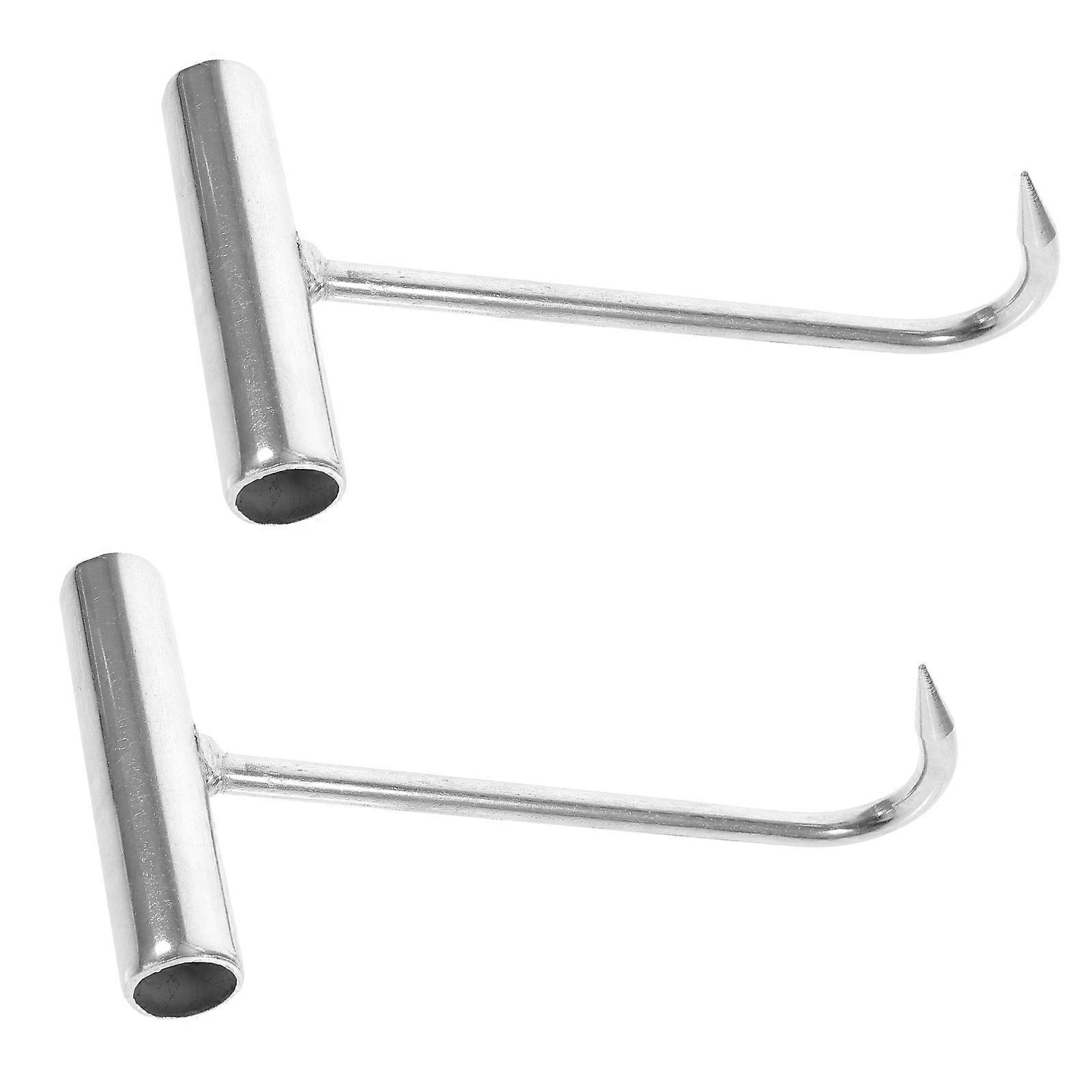 Cooking Hook Zinc Coat Meat Hooks for Hanging 2Pcs Kitchen Tool