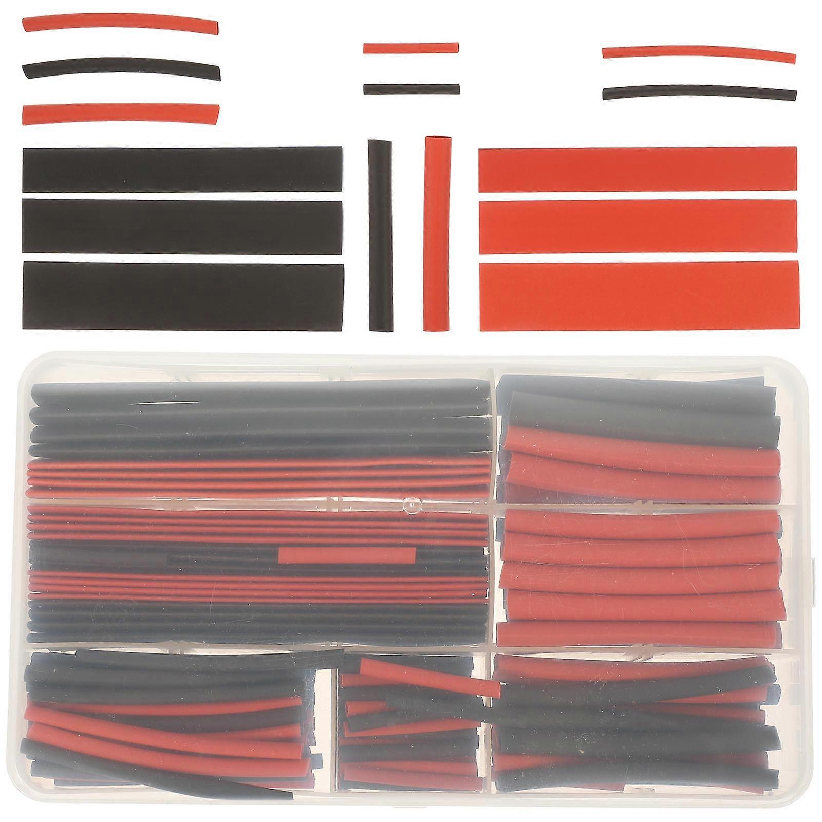 Heat Shrink Tubing Polyolefin Tubes 2:1 Function 150Pcs Assorted Colors