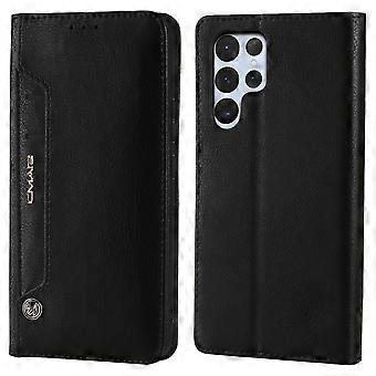 CMAI2 För Samsung Galaxy S24 Ultra Fodral Anti-drop Läder Stativ Plånbok Mobiltelefon Skal