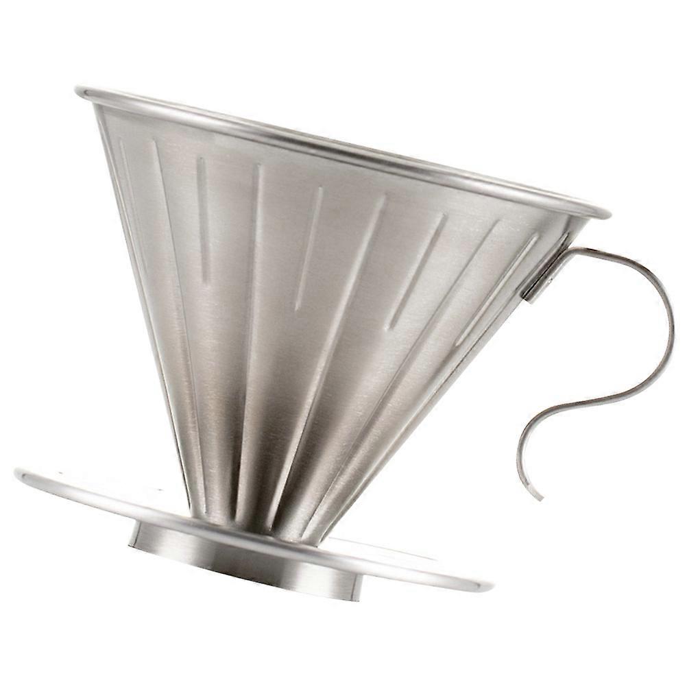 Stainless Steel Coffee Dripper Reusable Filter Cone for Making Fresh Ground Coffee 12 Cups