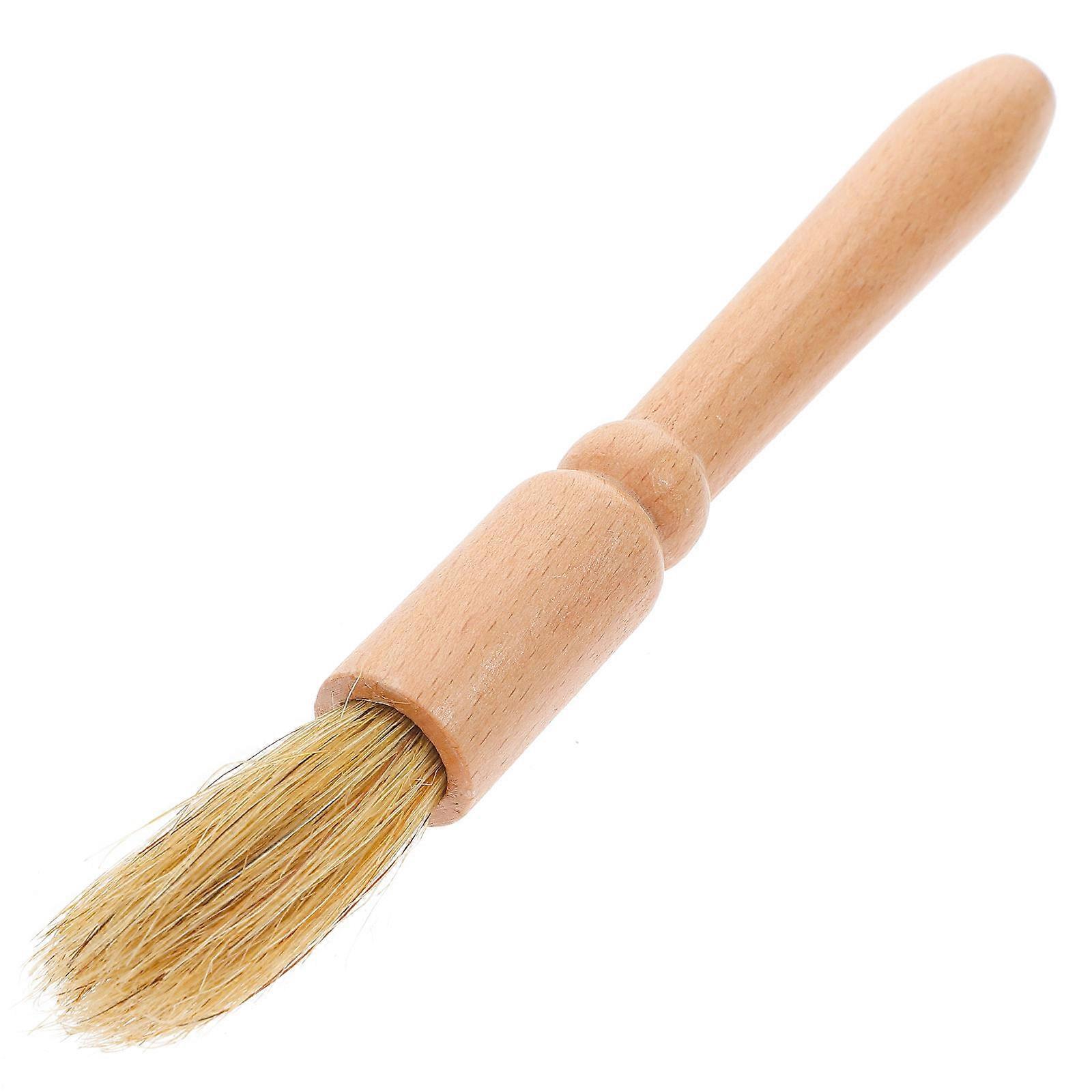 Coffee Maker Brush for Machine Cleaning Wooden Handle Brush