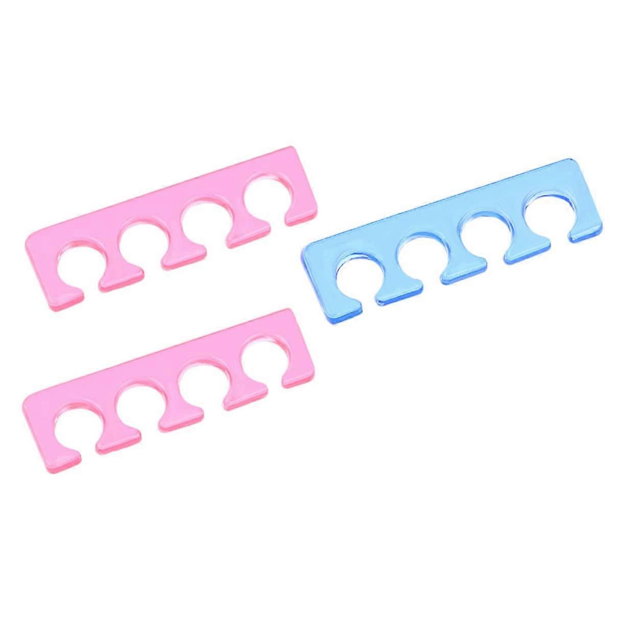 Nail Toe Separators Soft Silicone Pedicure Spacers Flexible Comfortable Fit Reusable 3pcs Set