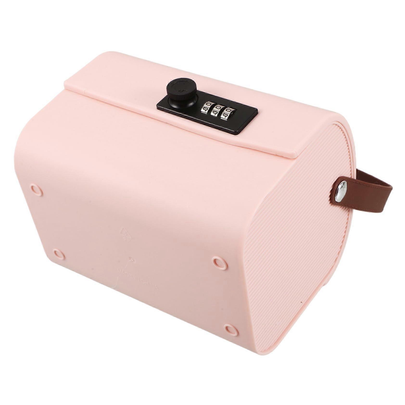 Lockable Storage Box with Combination Lock for Kids Money, Coins and Documents, Multifunctional Design