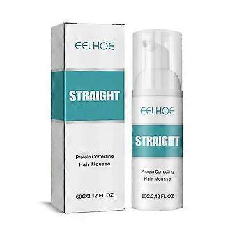 Mousse capillaire correctrice de protéines, soins capillaires lisses pour lisser les frisottis Réparer les cheveux abîmés sans crème étirante