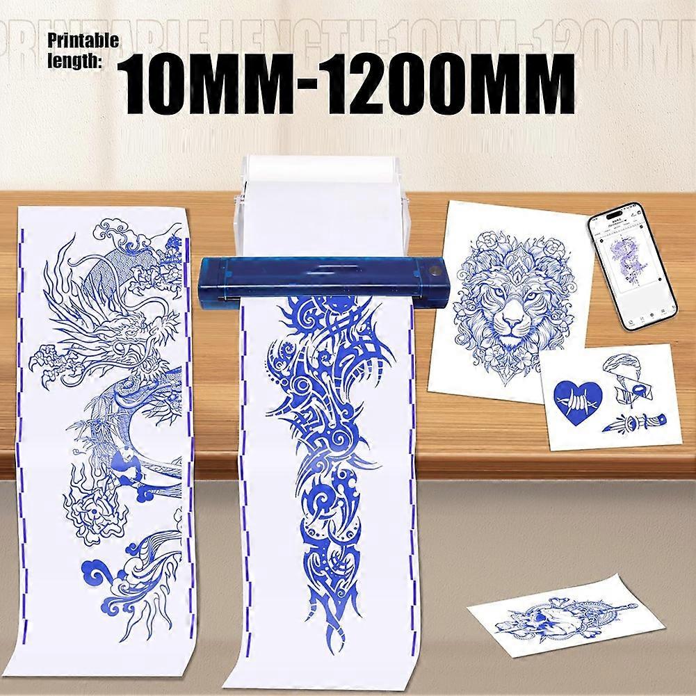 Transfer Paper - 95ft Tattoo Paper Roll, Double Layer Thermal for Long Drawing Function Transfer Machine
