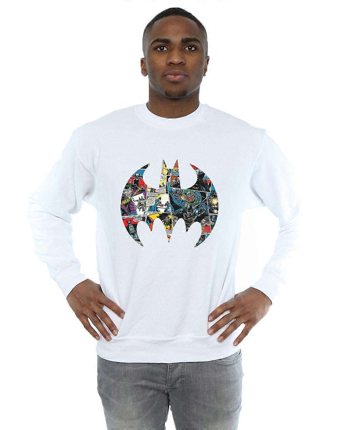 DC Comics Herren Batman Comic-Buch-Logo Sweatshirt