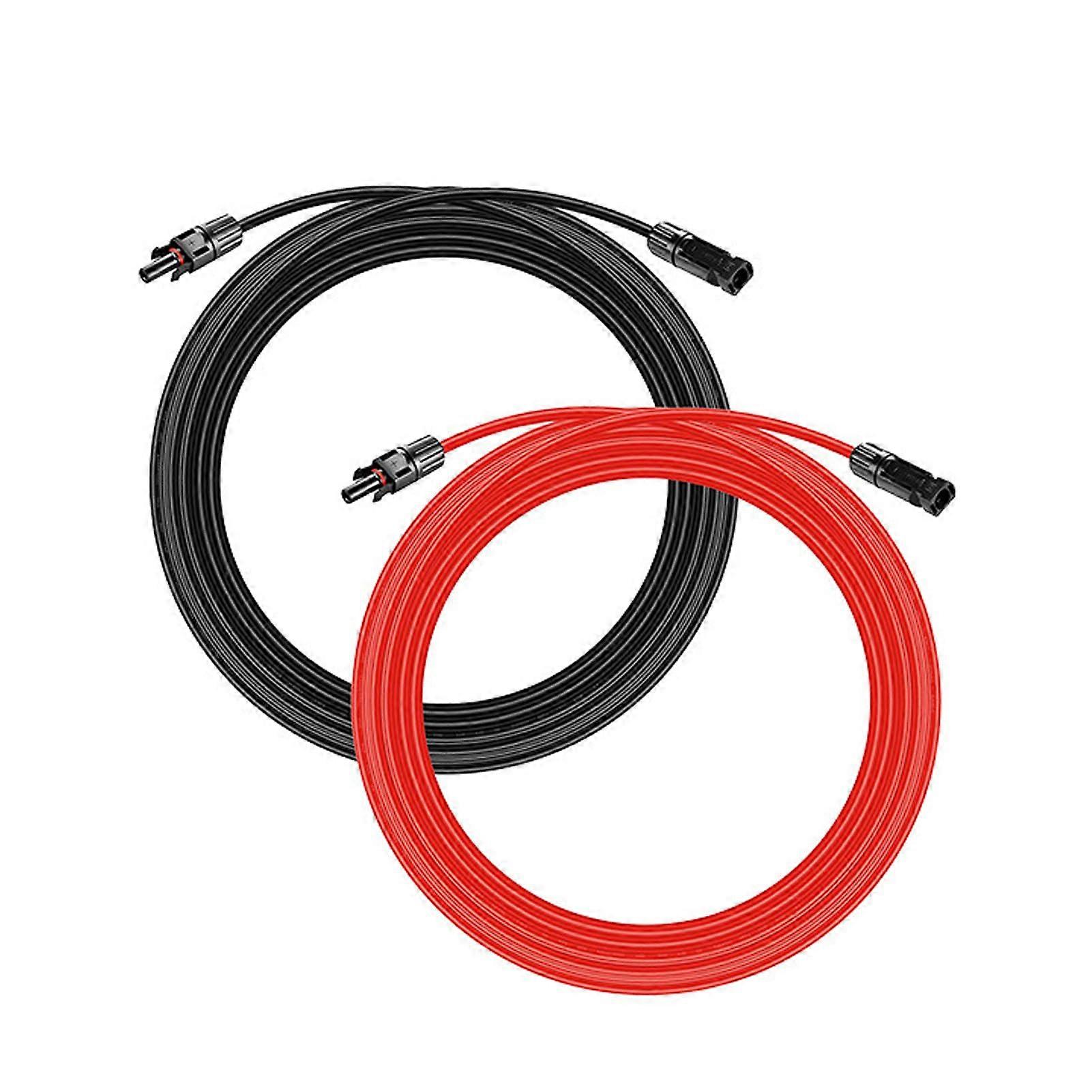 Solar Panel Connectors with Waterproof 12AWG Solar Cable 5m for Easy Balcony Installation