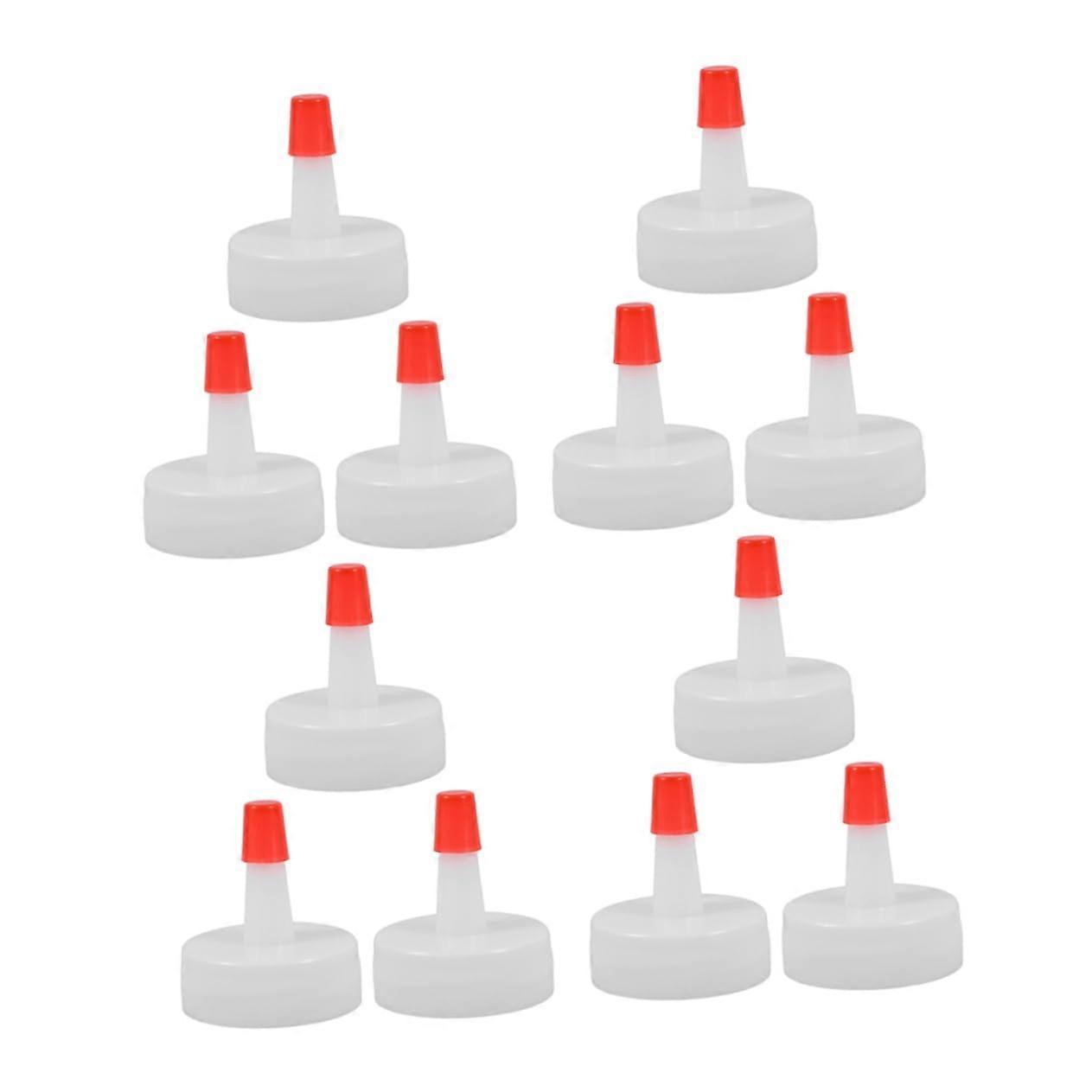 50pcs Squeeze Bottle Caps for Precise Dispensing Soda and Condiment Bottles Durable PP Lids