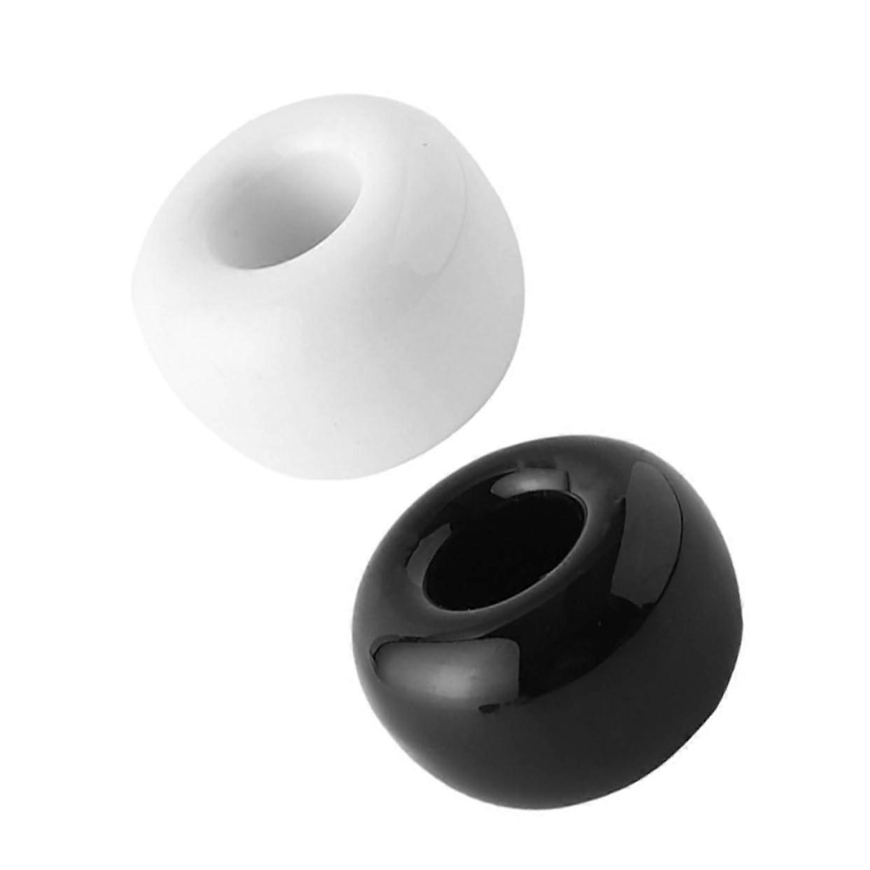 2pcs Ceramic Toothbrush Holder Wall Mounted NoDrill SpaceSaving Stand for Bathroom Storage