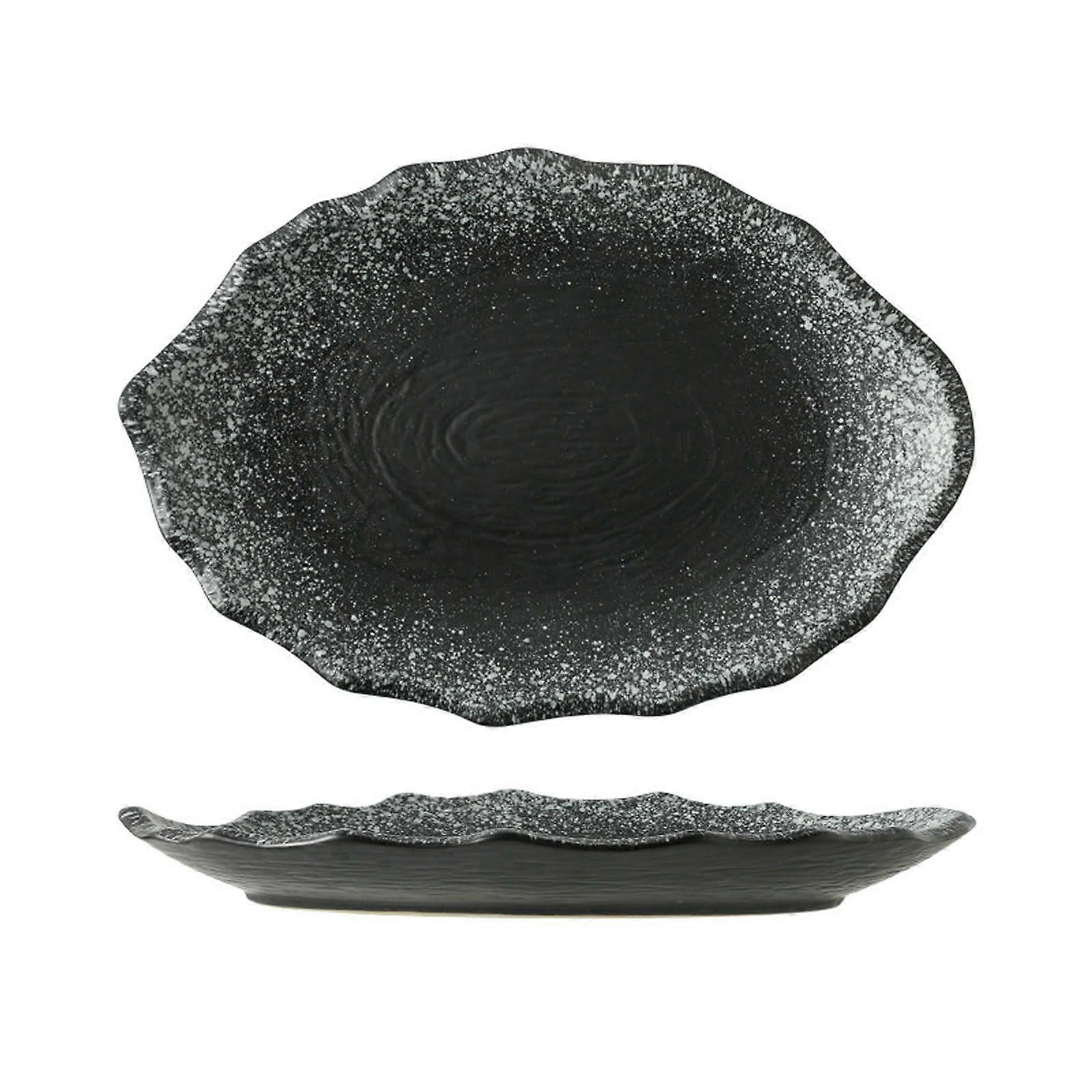 Dinnerware Set Microwave Dishwasher Safe Japanese Ceramic Fish Plate ScratchResistant Serving