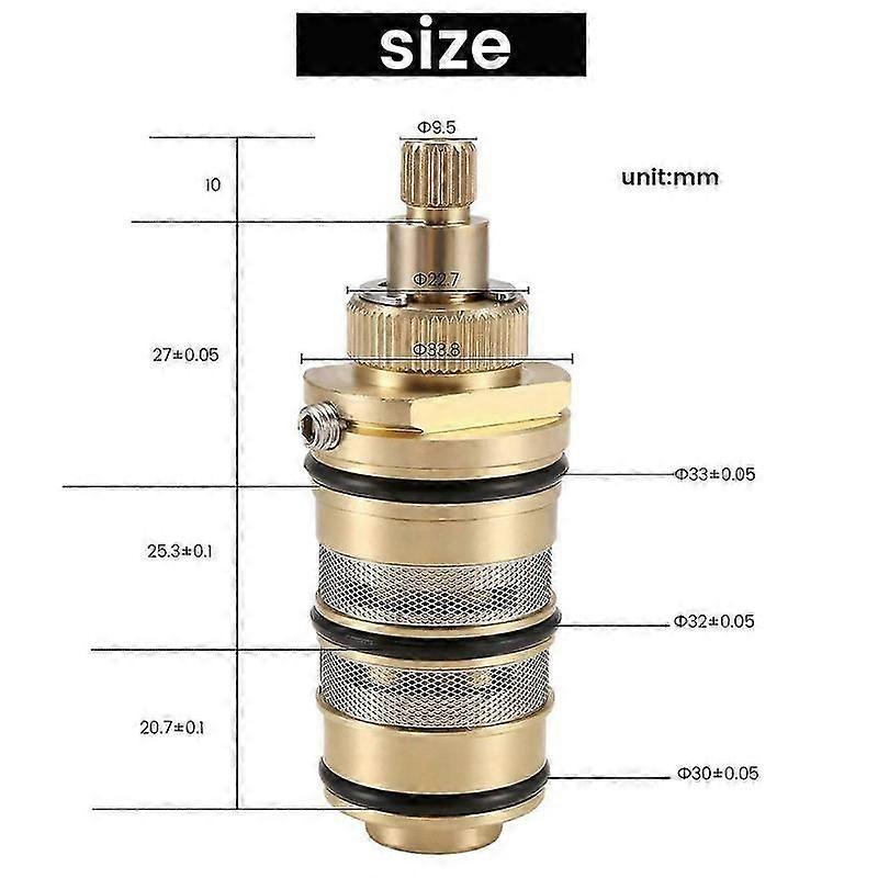 Shower mixer valve bar repair kit brass replacement
