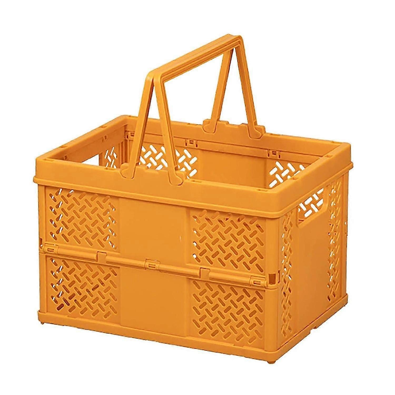 Vikbar Frvaringskorg i Plast - Orange