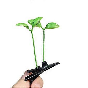 1/5/10pcs Hairpin Funny Little Bean Sprouts with Grass Growing on Their Heads Cute Artifacts Hair Clips Cute Bean Sprout Clips