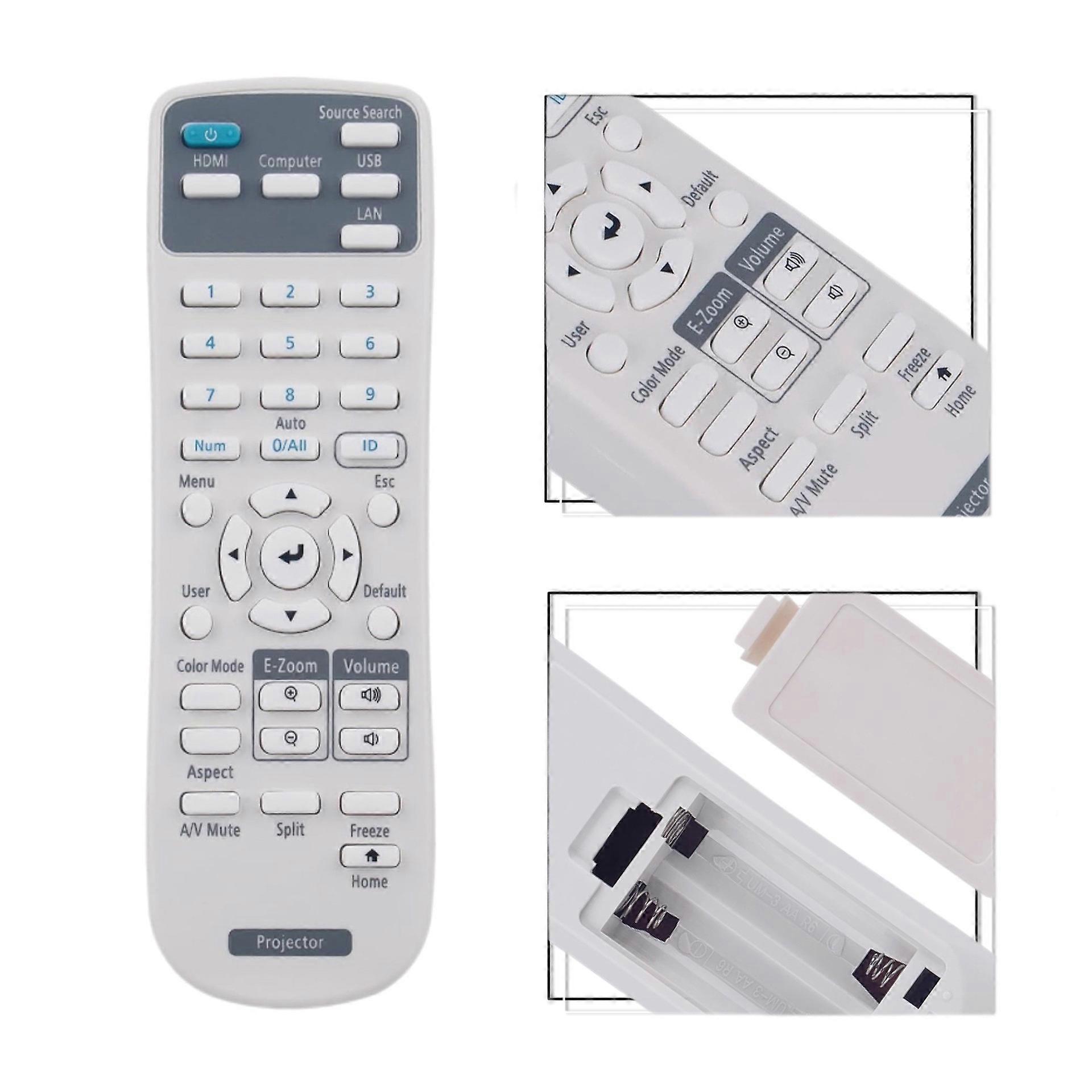 219863500 For Epson Projector Infrared Remote Control Long Range Transmission Universal Replacement