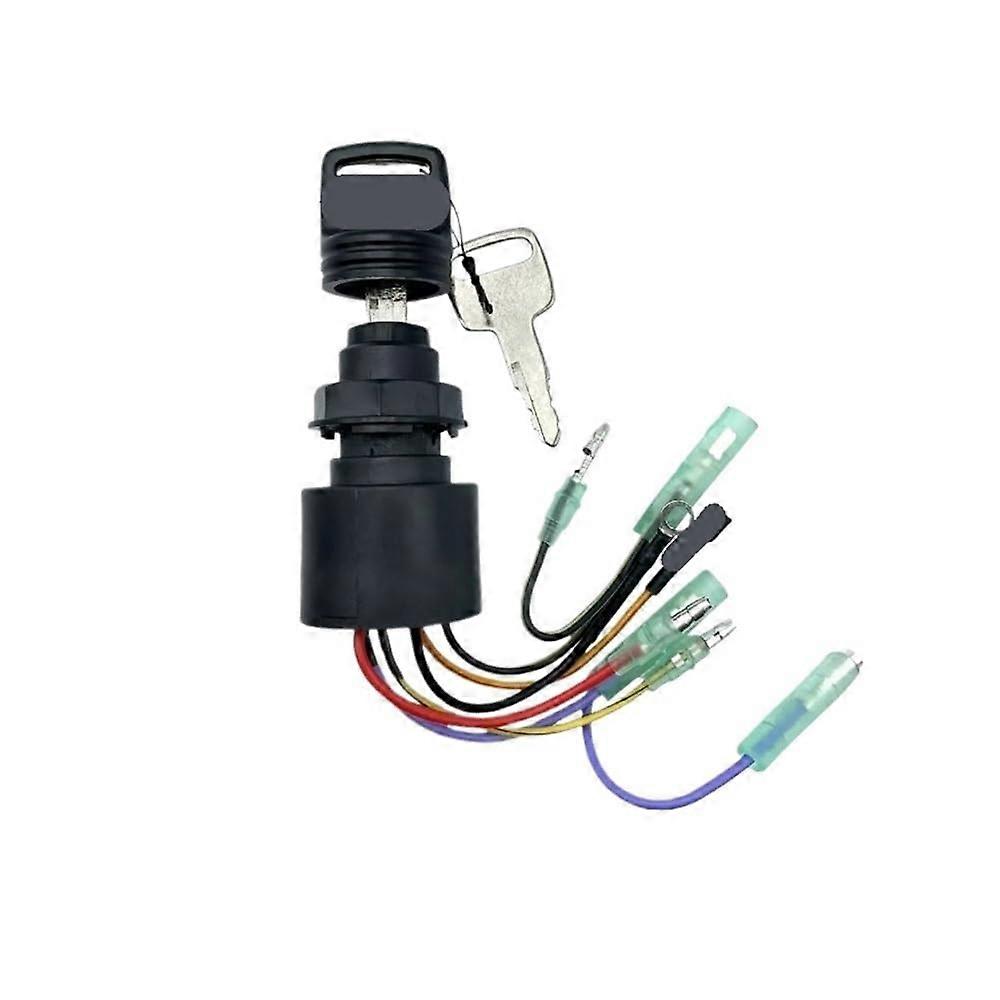 Marine Ignition Switch with Key, 3 Position Engine Control, OEM 8717009A5 Replacement