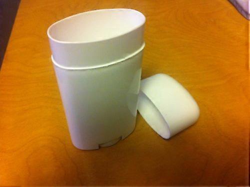 Empty Deodorant Container 2.5oz White TwistUp Tube for DIY Refillable Solid Stick Packaging