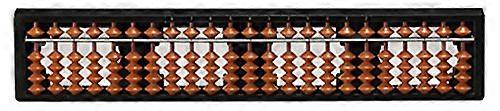 Abacus Calculator 23 Rods Wooden Math Teaching Tool with Clear Place Value Display for Classroom Use