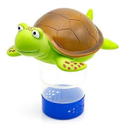 Turtle Floating Pool Chlorine Dispenser with Adjustable Release and Large Capacity for Pools and Spas