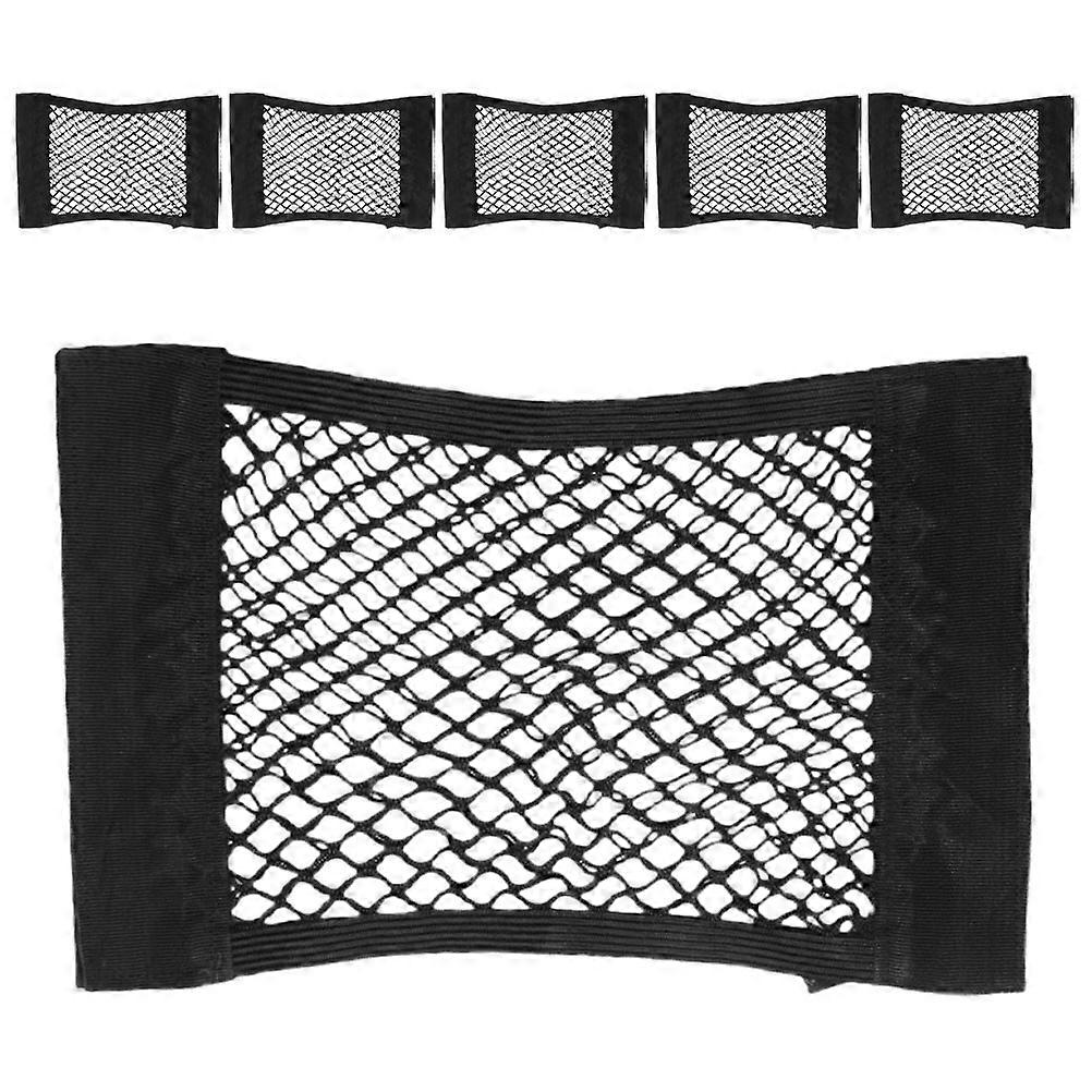 Car Trunk Storage Net for Organizing 6Pcs Double Layer Elastic Cargo Bags