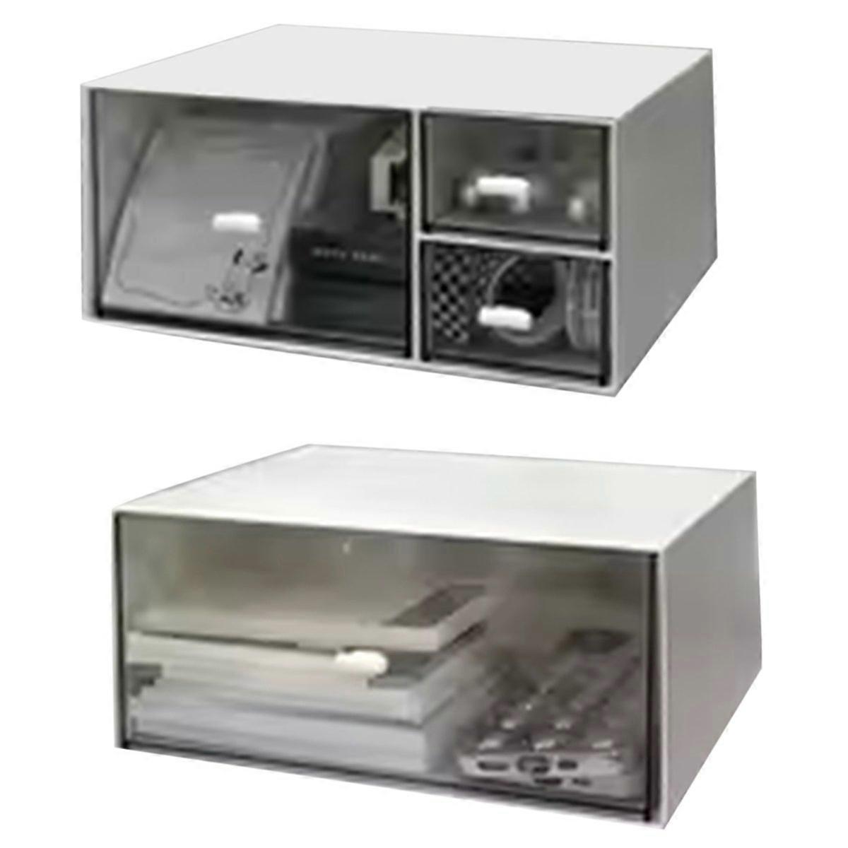 Simple Desktop Organizer Small Transparent Plastic C