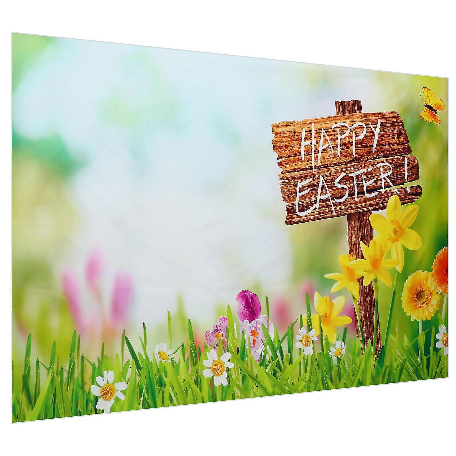 Easter Theme Photography Cloth Vinyl Backdrop for Decoration