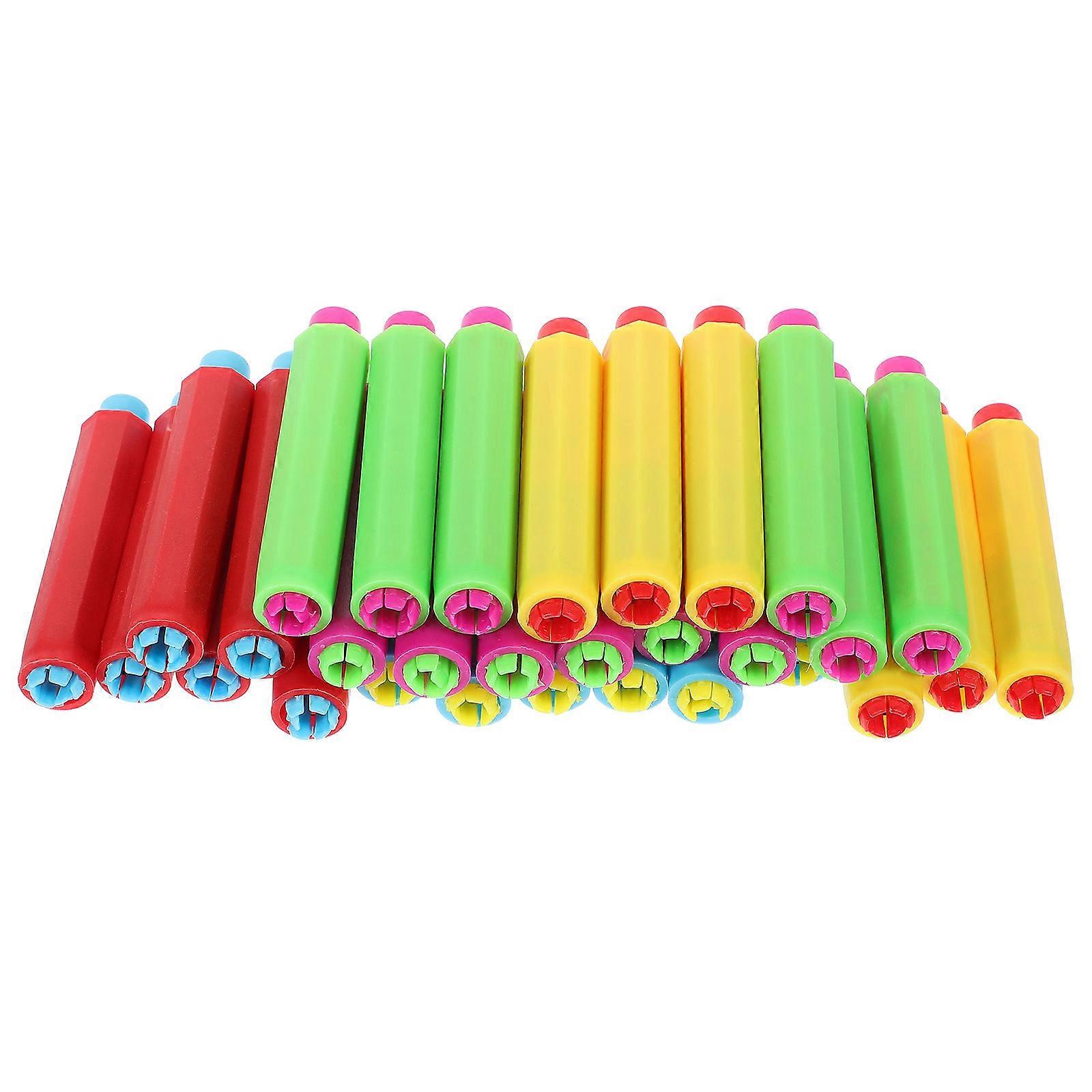 Adjustable Chalk Holder PP Clip for Classroom Use 30Pcs Chalk Holders
