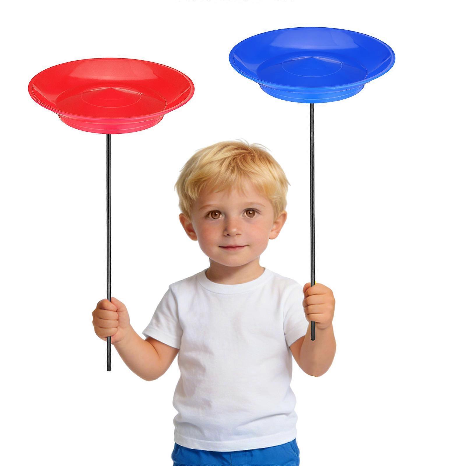 Multifunctional Juggling Spinning Plates Circus Toy for Juggling 2Sets