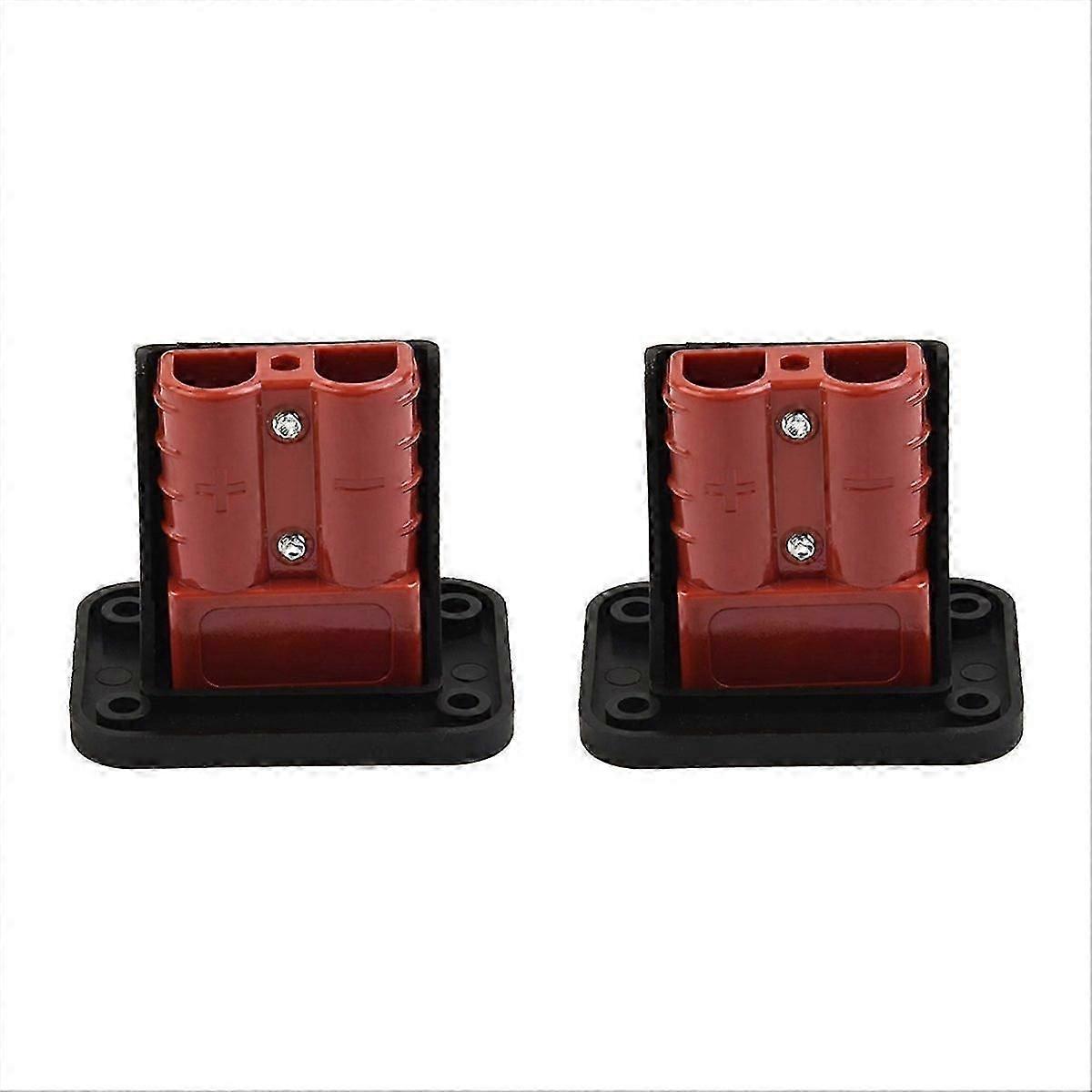 2Pc 50A for Anderson Plug Connector Flush Mount Bracket Panel Cover