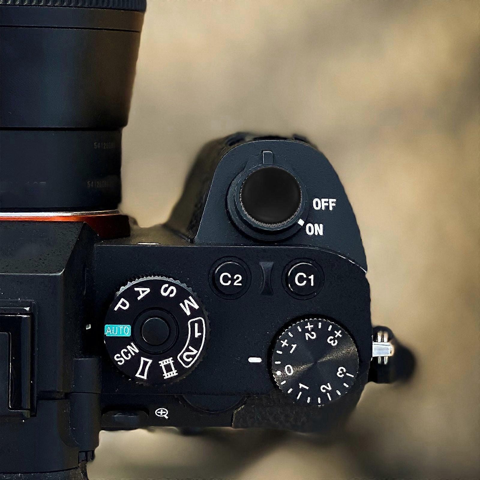 FRCOLOR 2 Pcs Mic Camera Shutter Button Multiple Camera Brands 1.1X1.1cm Black