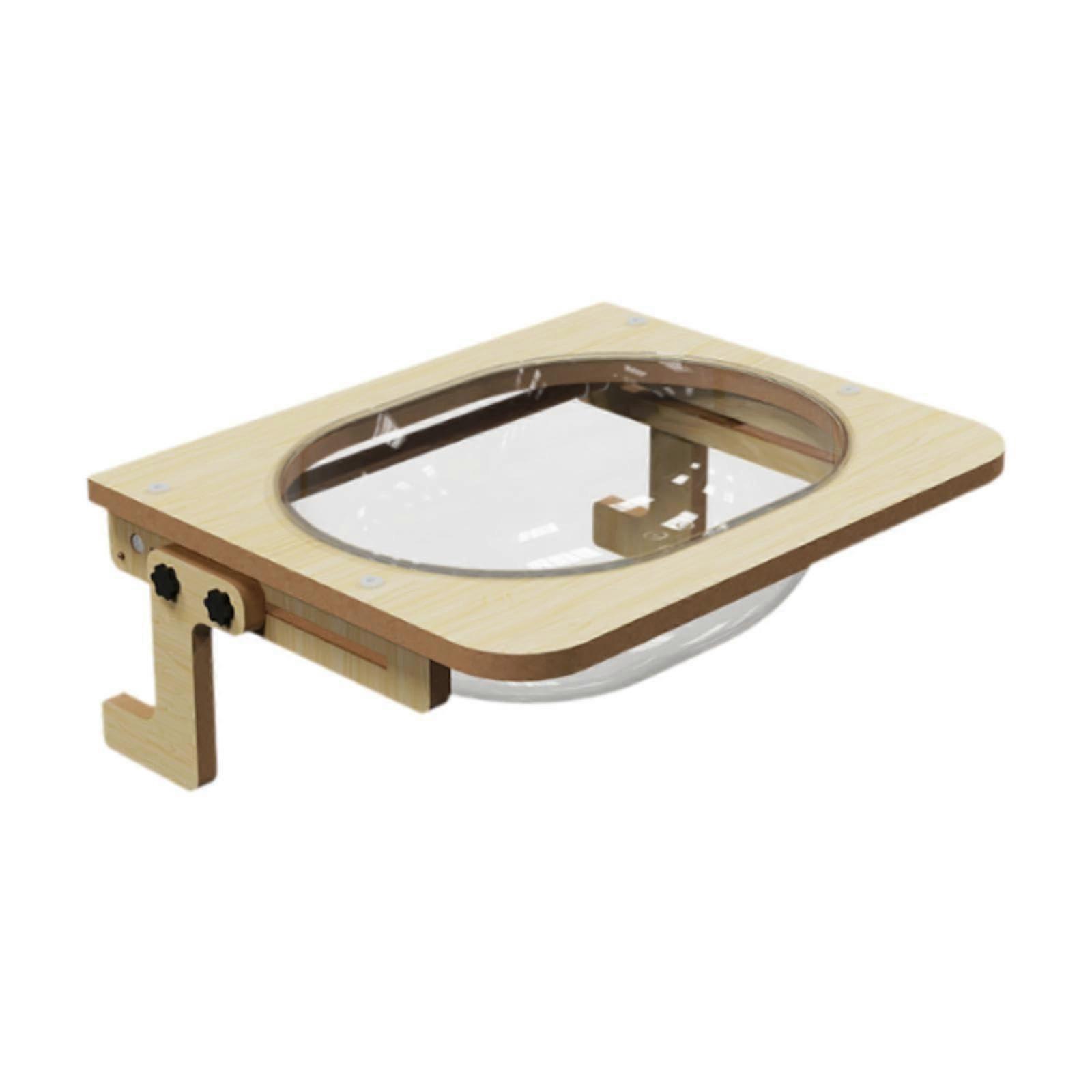 Cat Window Perch and Hammock Transparent Bed for Large Cats Sunbathing Space Saving Design