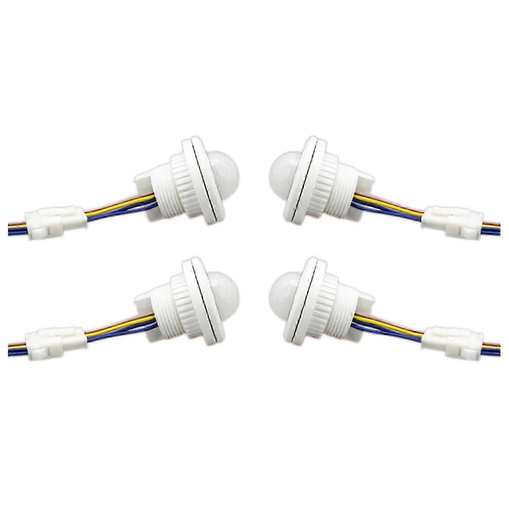 4X Mini PIR Infrared Motion Sensor Detection 220V Adjustable Time Infrared Automatic LED Light Witch